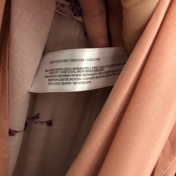 Band of Gypsies Floral Pink Wrap Skirt Size Large - Picture 6 of 7